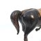 Modelo de caballo grande de cuero genuino, años 70, Imagen 12
