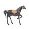 Modelo de caballo grande de cuero genuino, años 70, Imagen 2