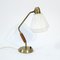 Table Lamp in Brass and Desk, 1950s, Image 5