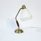 Table Lamp in Brass and Desk, 1950s 2