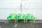 Green Vicar Armchairs by Vico Magistretti for Artemide, 1970s, Set of 3, Image 1