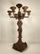 French Cast Iron Putti Figurine Candleholder 8