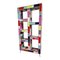 Double-Sided Open Bookcase in Multicolored Murano Glass, 1980s 4