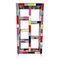 Double-Sided Open Bookcase in Multicolored Murano Glass, 1980s 1