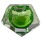 Large Italian Green Glass Ashtray, 1960s 3