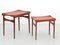 Mid-Century Modern Teak Beistelltische mit abnehmbaren und wendbaren Tischplatten, Finn Juhl zugeschrieben, 1950er, 2er Set 11