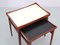 Mid-Century Modern Teak Beistelltische mit abnehmbaren und wendbaren Tischplatten, Finn Juhl zugeschrieben, 1950er, 2er Set 6