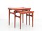 Tavolini Mid-Century moderni a incastro in teak con ripiano removibile e reversibile attribuiti a Finn Juhl, anni '50, set di 2, Immagine 2