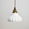 Milk Glass Pendant Light from Holophane, 1930s, Set of 2, Image 1