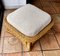 Square Pouf or Footrest in Rattan 3