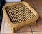 Square Pouf or Footrest in Rattan 6