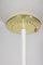 Floor Lamp in Opaline Glass, Lacquered Metal and Gilt Brass, 1950s 3