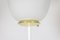 Floor Lamp in Opaline Glass, Lacquered Metal and Gilt Brass, 1950s, Image 4