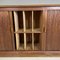 Italian Art Deco Wooden Sideboard with Shutter Opening, 1920s, Image 14