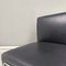 Italian Modern Square Lounge Chair in Black Leather and Metal, 1980s, Image 6