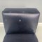 Italian Modern Square Lounge Chair in Black Leather and Metal, 1980s, Image 8