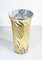 Mid-Century Vase aus mundgeblasenem Muranoglas, Versilbert & Vergoldet, 1950er 1