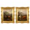 Bovini delle Highlands scozzesi, dipinti ad olio, con cornice, set di 2, Immagine 1