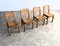 Brutalist Dining Chairs in Pine, 1970s, Set of 4, Image 2