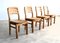 Brutalist Dining Chairs in Pine, 1970s, Set of 4 10