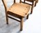 Brutalist Dining Chairs in Pine, 1970s, Set of 4 8