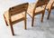 Brutalist Dining Chairs in Pine, 1970s, Set of 4 5