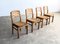 Brutalist Dining Chairs in Pine, 1970s, Set of 4 9