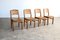 Brutalist Dining Chairs in Pine, 1970s, Set of 4 1