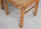 Brutalist Dining Chairs in Pine, 1970s, Set of 4 6