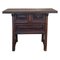 19th Century Rustic Artisan Pyrenees Mountains Side Three Drawers Table, 1890s, Image 1