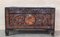 Hand Carved Chinese Camphor Wood Travelling Trunk, 1920s 4