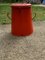 Red Enamel Bin, 1950s 1