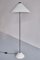 Vintage Snow Floor Lamp in Metal and Marble by Vico Magistretti for Oluce, 1973 1
