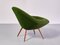 Swedish Lounge Chairs in Green Bouclé and Teak by Arne Dahlén, 1960s, Set of 2 13