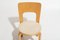Sedie da pranzo modello 66 vintage di Alvar Aalto per Artek, set di 4, Immagine 9