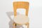 Sedie da pranzo modello 66 vintage di Alvar Aalto per Artek, set di 4, Immagine 6