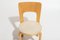 Sedie da pranzo modello 66 vintage di Alvar Aalto per Artek, set di 4, Immagine 7