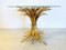 Hollywood Regency Gilded Wheat Coffee Table, 1960s, Image 1