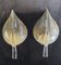 Gilded Murano Glass Leaf Sconces, 1980s, Set of 2 26