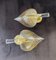 Gilded Murano Glass Leaf Sconces, 1980s, Set of 2 7