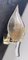 Apliques con hojas de cristal de Murano dorado, años 80. Juego de 2, Imagen 8