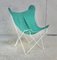 Sessel aus Stahl & Segeltuch, Frankreich, 1960er 1