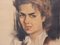 José Manuel Capuletti, Frauenportrait, Kohle und Pastell, 20. Jh., Gerahmt 11