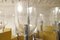 Italian Brass and Glass 8-Arm Chandelier by Gaetano Sciolari, 1970s, Image 3