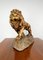 Grande Statue de Lion Couleur Laiton, Début des années 1900 9