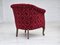 Sillones daneses vintage de tela roja de algodón y lana, años 50. Juego de 2, Imagen 12