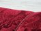 Poltrone vintage in cotone e lana rossa, Danimarca, anni '50, Immagine 8