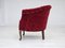 Vintage Danish Lounge Chairs in Red Cotton and Wool Fabric, 1950s, Set of 2 19