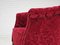 Poltrone vintage in cotone e lana rossa, Danimarca, anni '50, Immagine 14