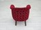 Vintage Danish Lounge Chairs in Red Cotton and Wool Fabric, 1950s, Set of 2, Image 10